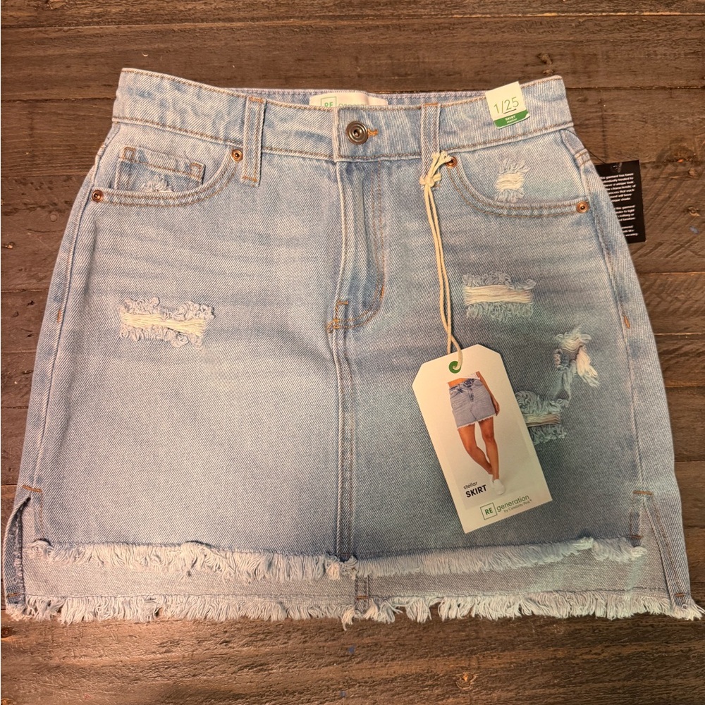 Regeneration By Celebrity Pink | Sz 1 | Jean Skirt